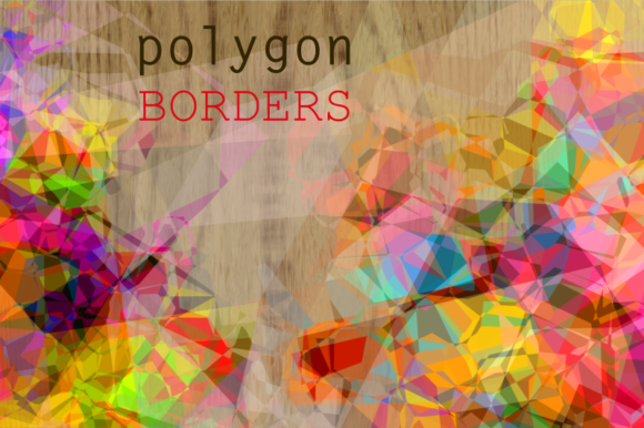 Download Abstract Geometric Polygon Page Borders - Premium Resources