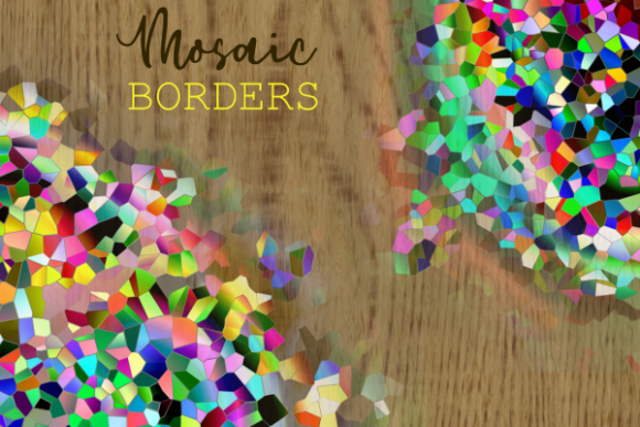 Download Mosaic Crystal Polygon Pattern Borders - Premium Resources
